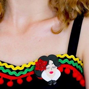 NIB ~ ERSTWILDER “MUY BONITA” BROOCH 2019